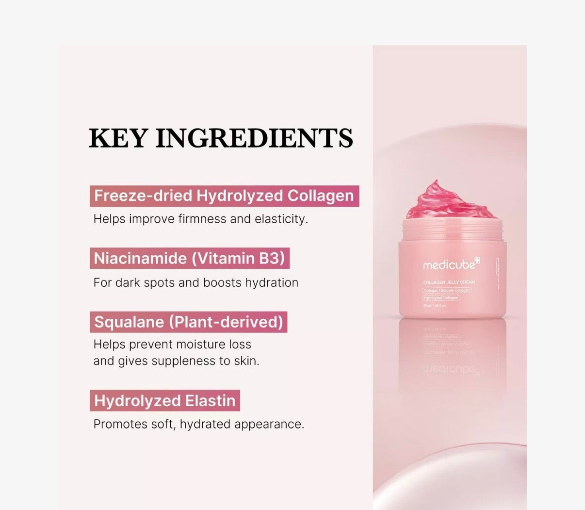 On Sale Bundle Special:  18% off with Free Shipping. [Medicube] Collagen Niacinamide Jelly Cream, 50 ml.    And the [Anua] Pdrn Hyaluronic Acid 100 Moisturizing Cream, 60ml.